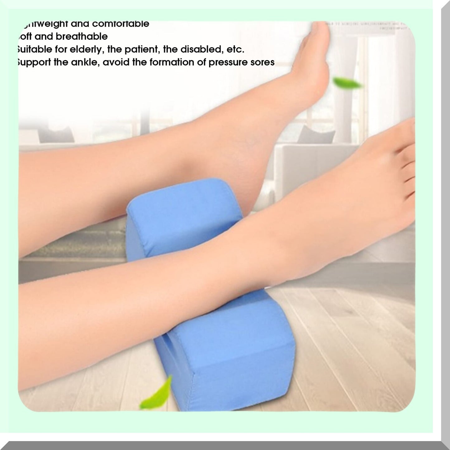 ElevateEase Leg Support Cushion Set - Ankle & Foot Elevator Pillows for Elderly Patients, Anti Bedsore Foam Pads, Leg Rest Elevating Pillow