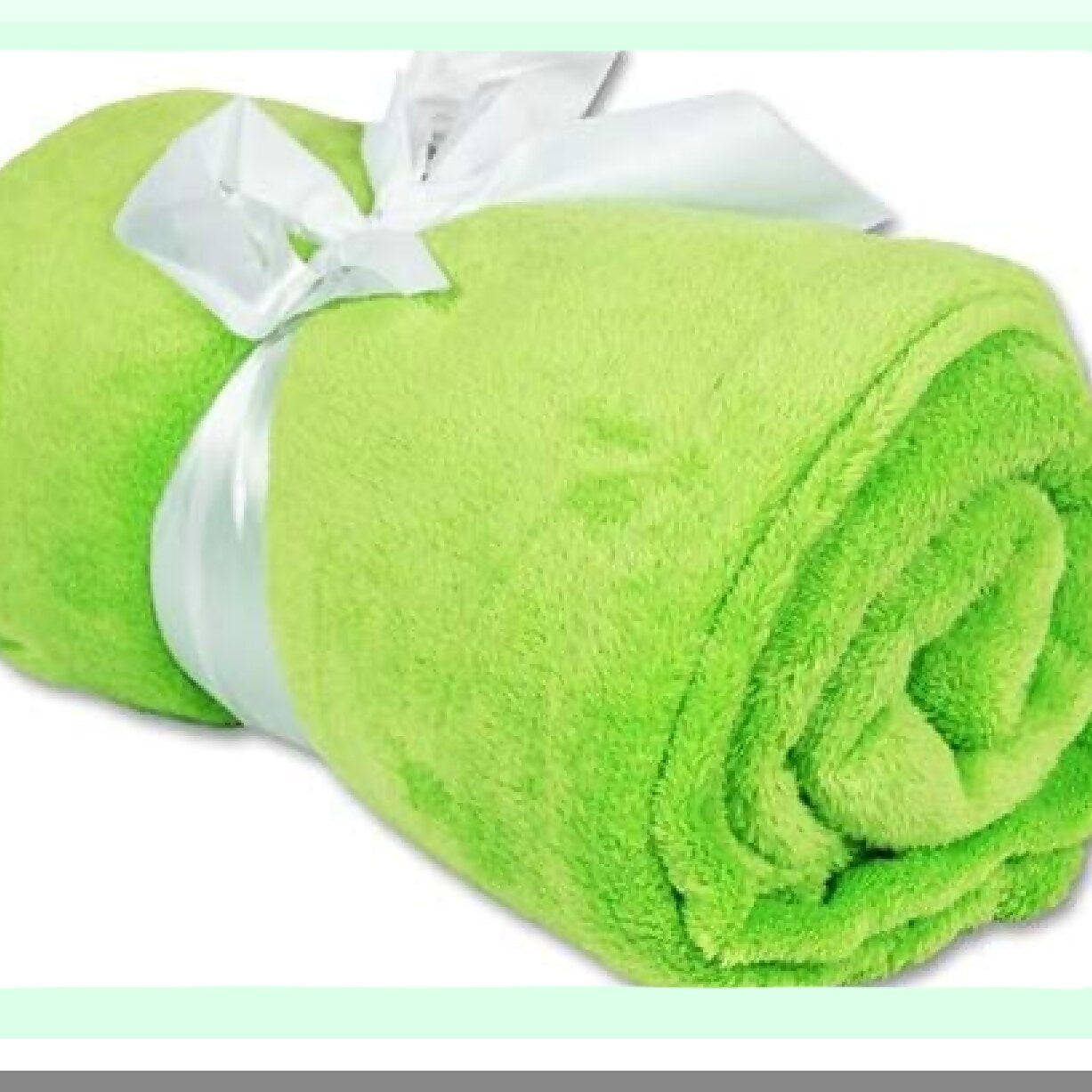 UltraSoft Cozy Fleece Throw Blanket - 50"x60" Plush Microfiber in Lime Green"