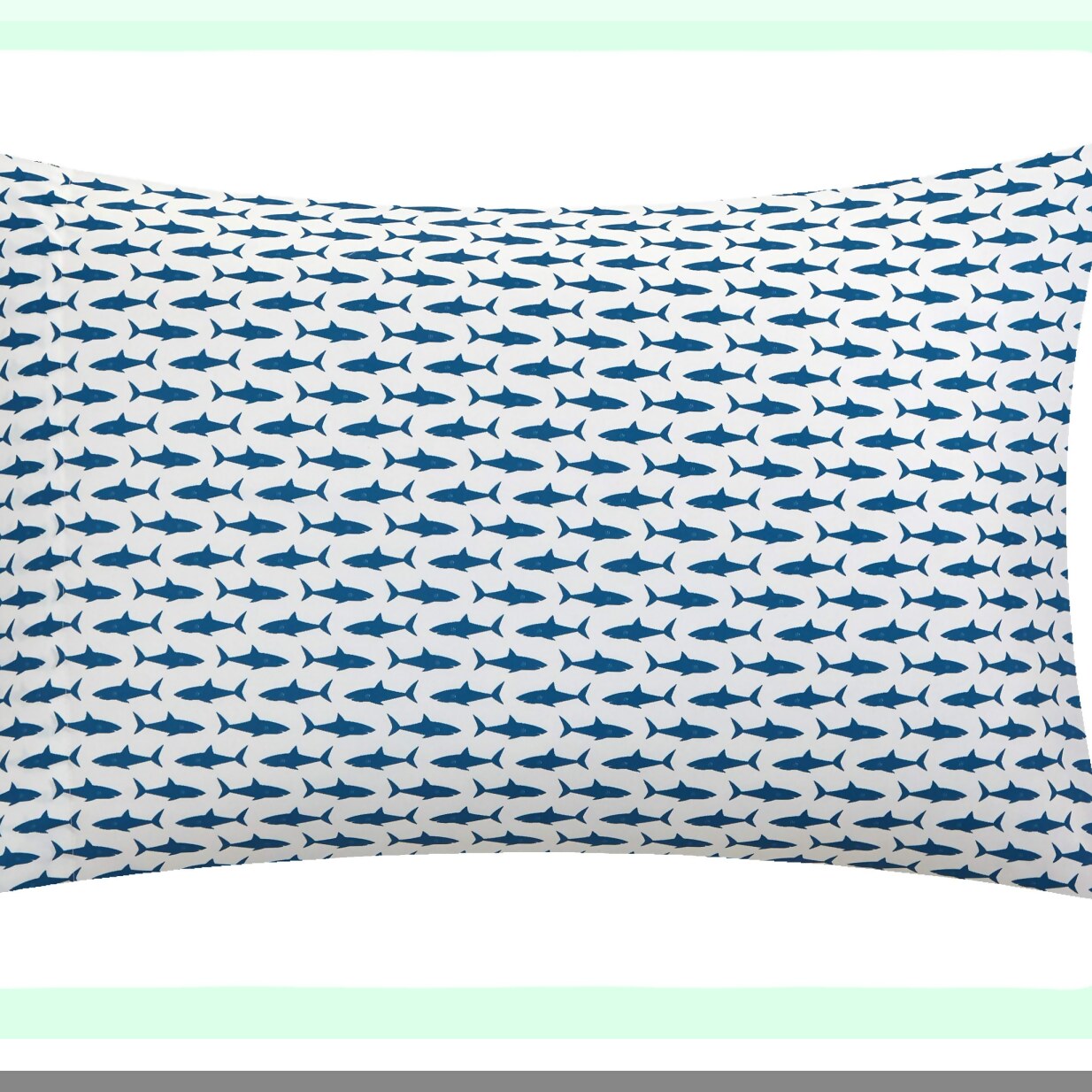 Oceanic Blue Shark Twin Bedding Set