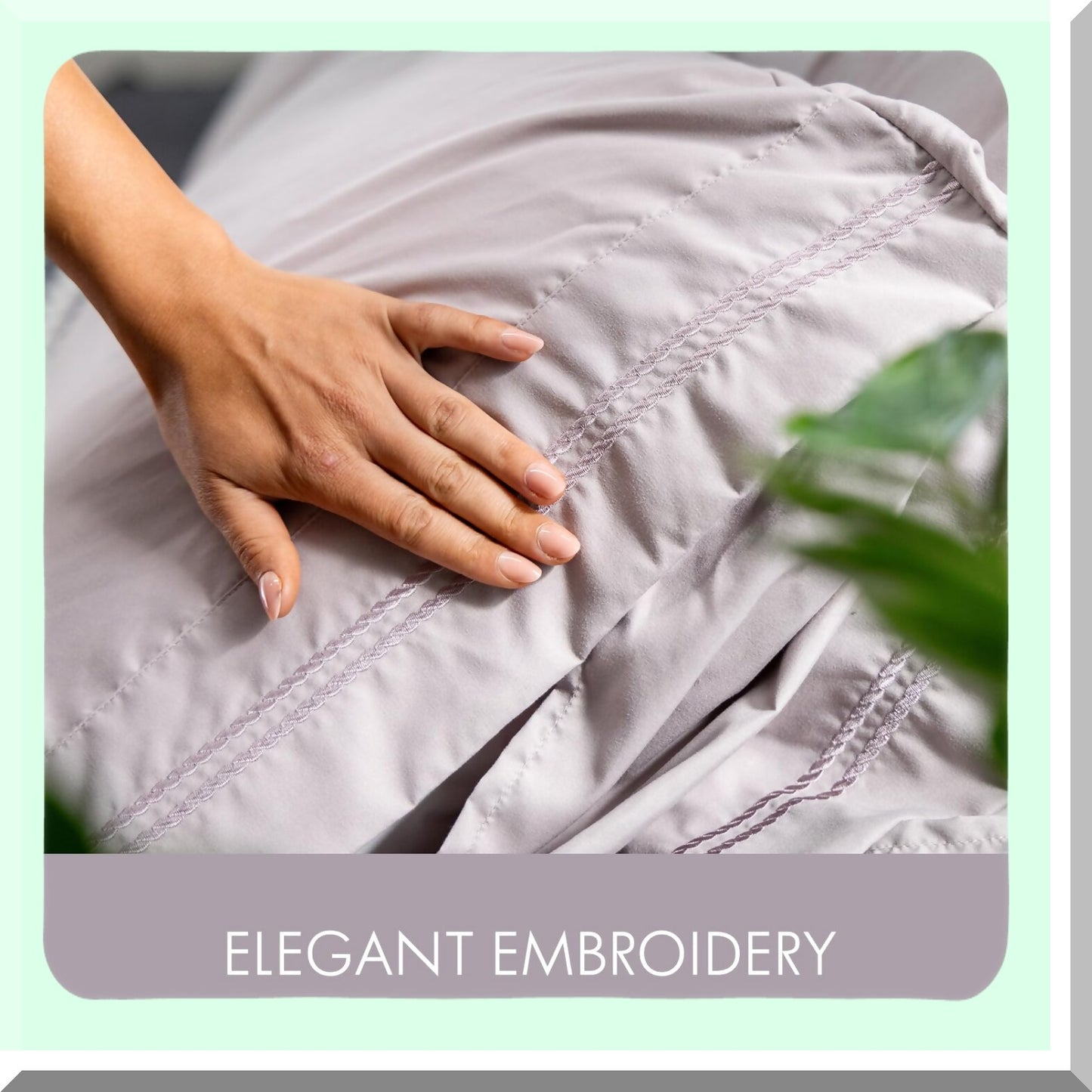 UltraSoft Queen Size Deep Pocket 6-Piece Luxury Sheet Set - Fade Resistant Thistle Purple Embroidered Bedding - Machine Washable & Shrinkage Proof