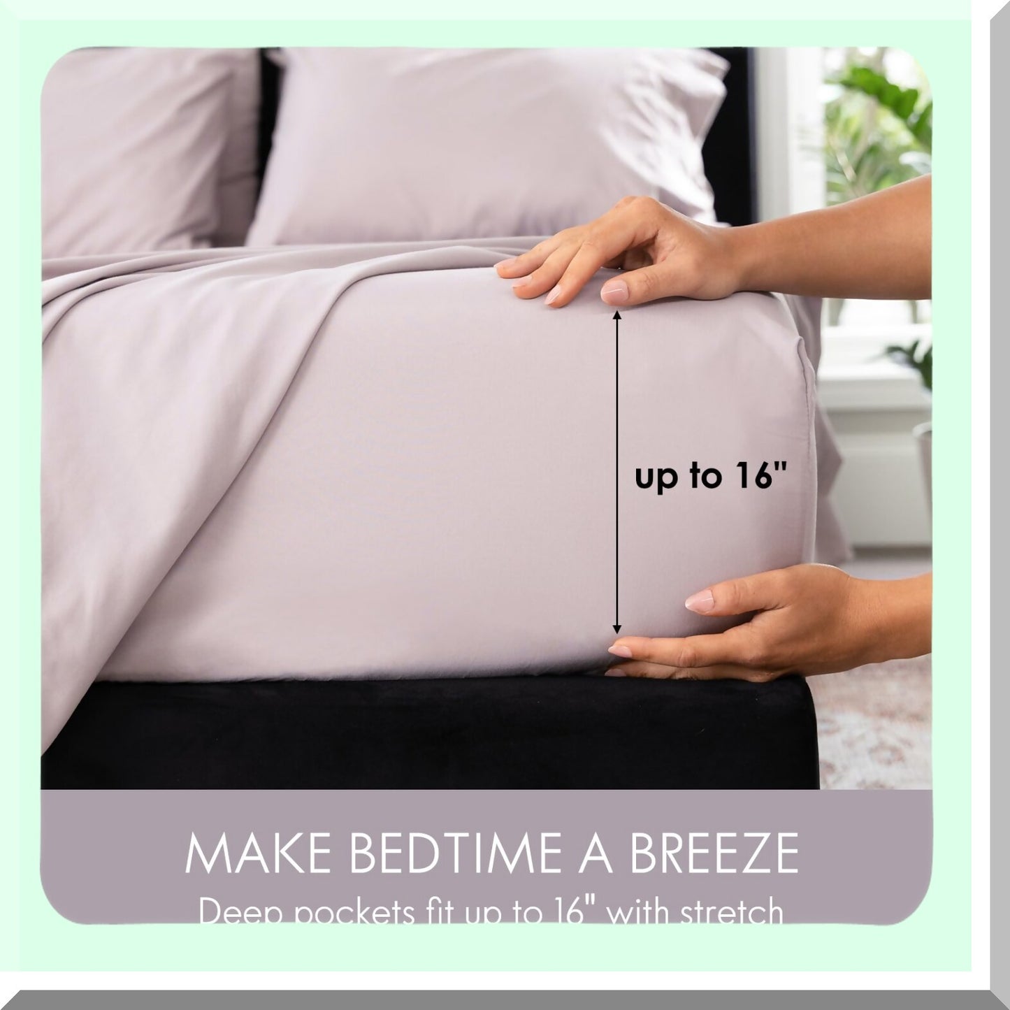 UltraSoft Queen Size Deep Pocket 6-Piece Luxury Sheet Set - Fade Resistant Thistle Purple Embroidered Bedding - Machine Washable & Shrinkage Proof