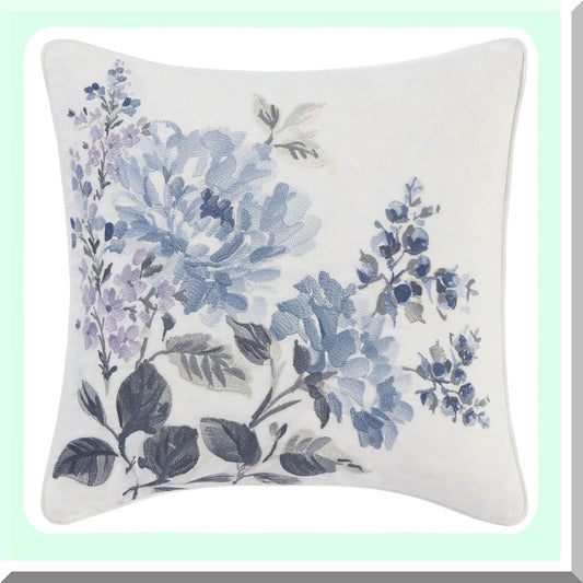 Cozy Cottage Blue Envelope Throw Pillow - Home Decor Accent Cushion for Living Room, Bedroom, Sofa - Soft, Stylish, Comfortable - 1 Pack