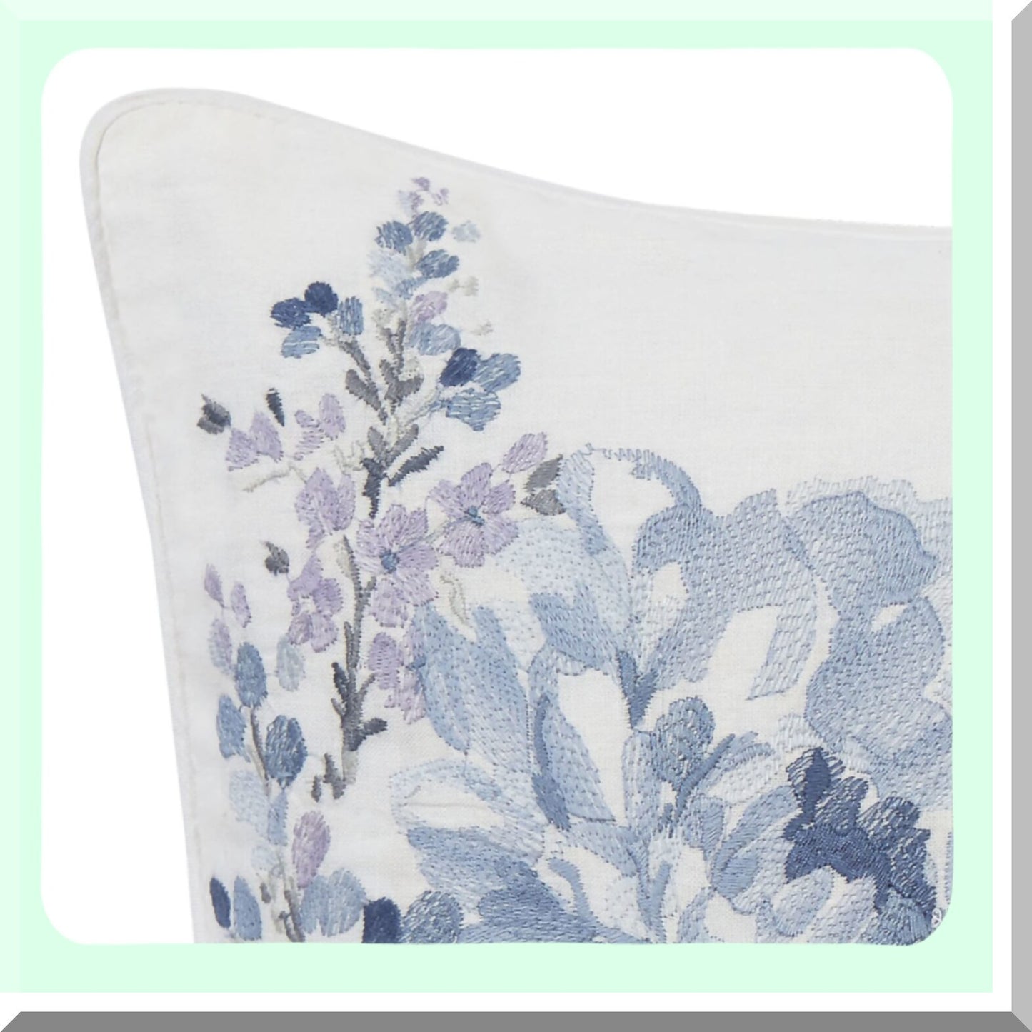 Cozy Cottage Blue Envelope Throw Pillow - Home Decor Accent Cushion for Living Room, Bedroom, Sofa - Soft, Stylish, Comfortable - 1 Pack