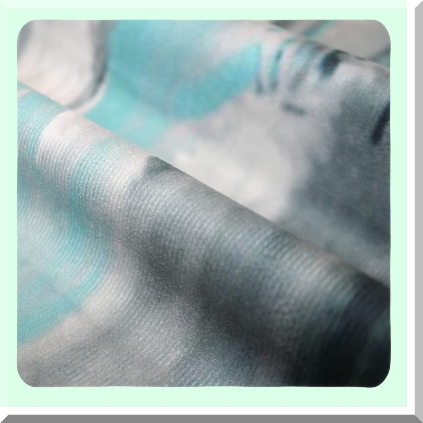 Turquoise Teal Decorative Throw Pillow Covers - Set of 2, Personalized Sofa Cushion Covers for Living Room & Bedroom, 20X20 Inch Blue Gray Couch Pillows