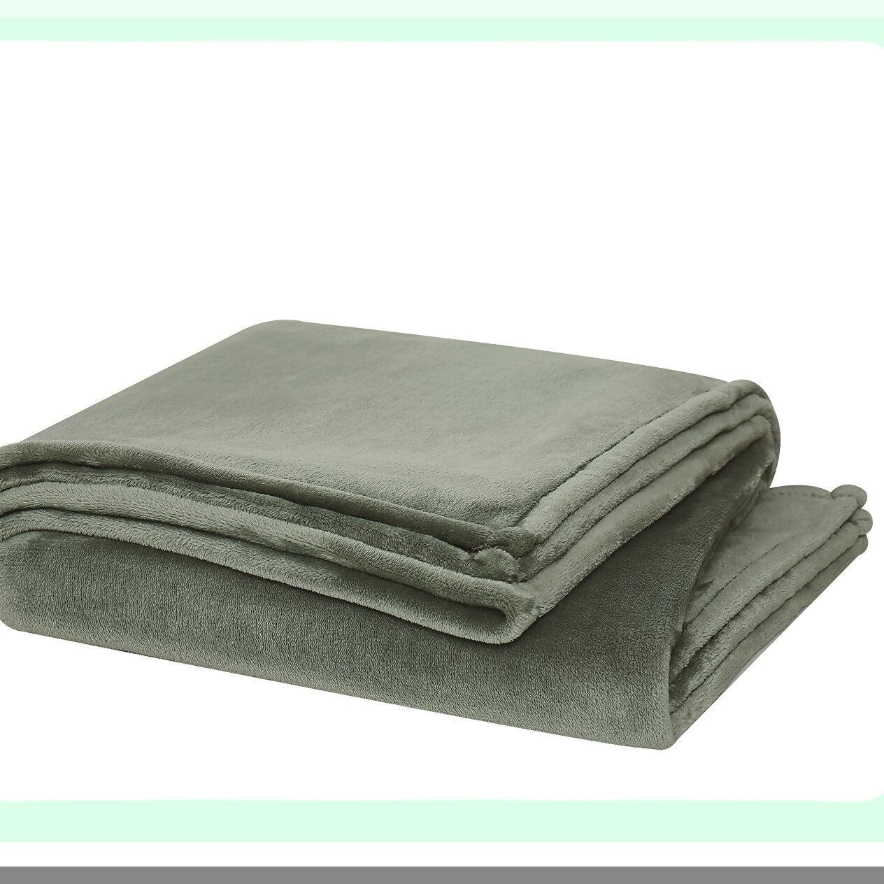 EcoSoft Plush Twin XL Blanket - Ultra Cozy Green Comfort