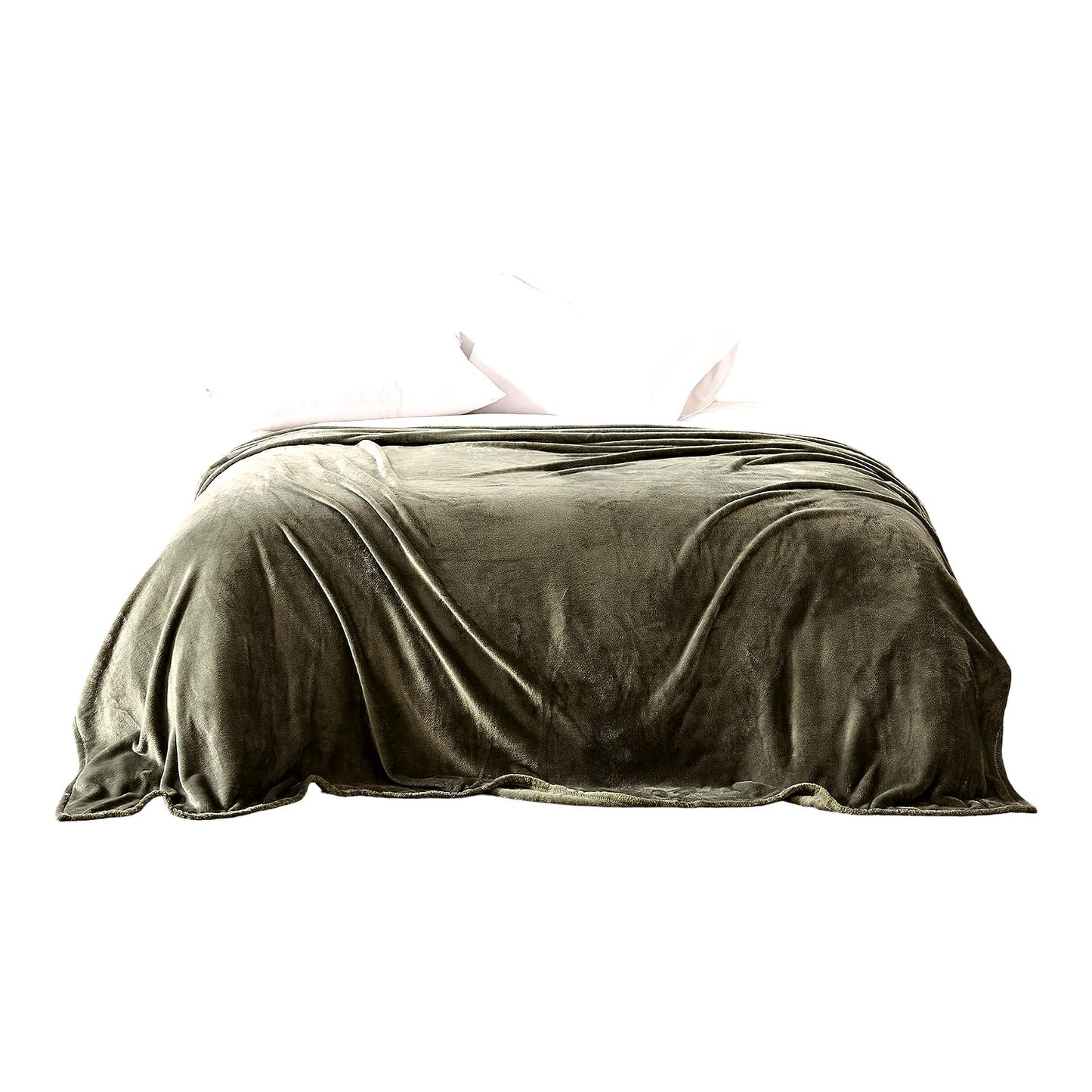 EcoSoft Plush Twin XL Blanket - Ultra Cozy Green Comfort