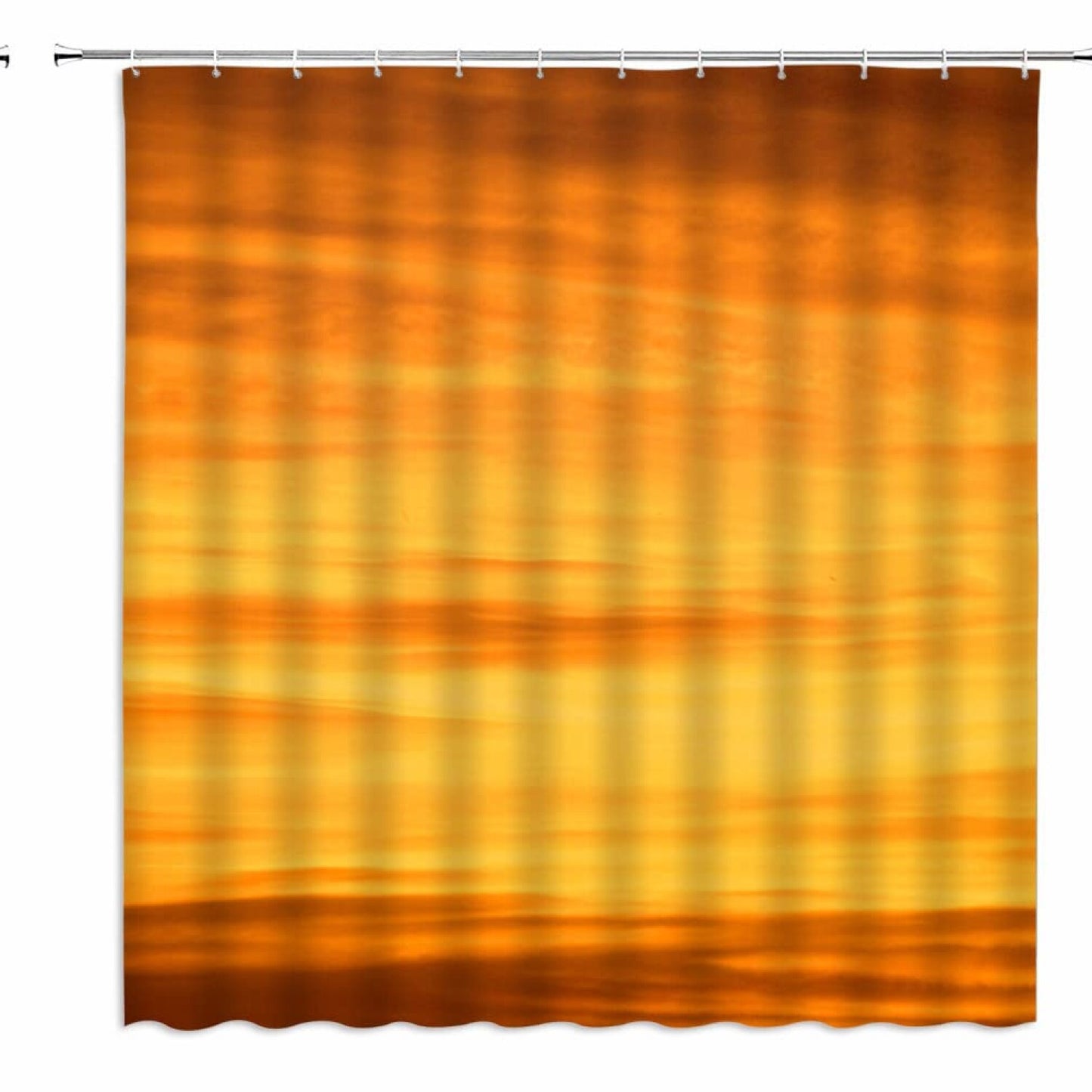 Orange Abstract Art Shower Curtain 70x70 Inches