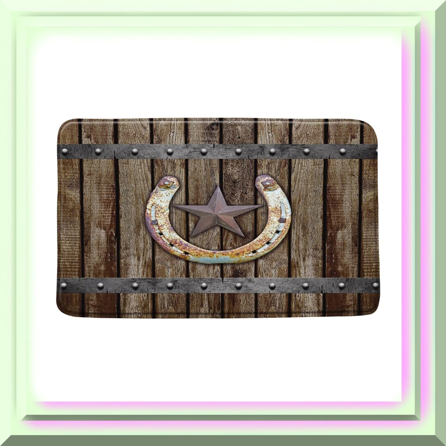 Rustic Farmhouse Bath Mat 17.7x29.5 Inch