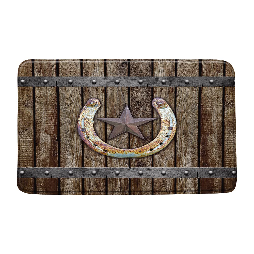 Rustic Farmhouse Bath Mat 17.7x29.5 Inch