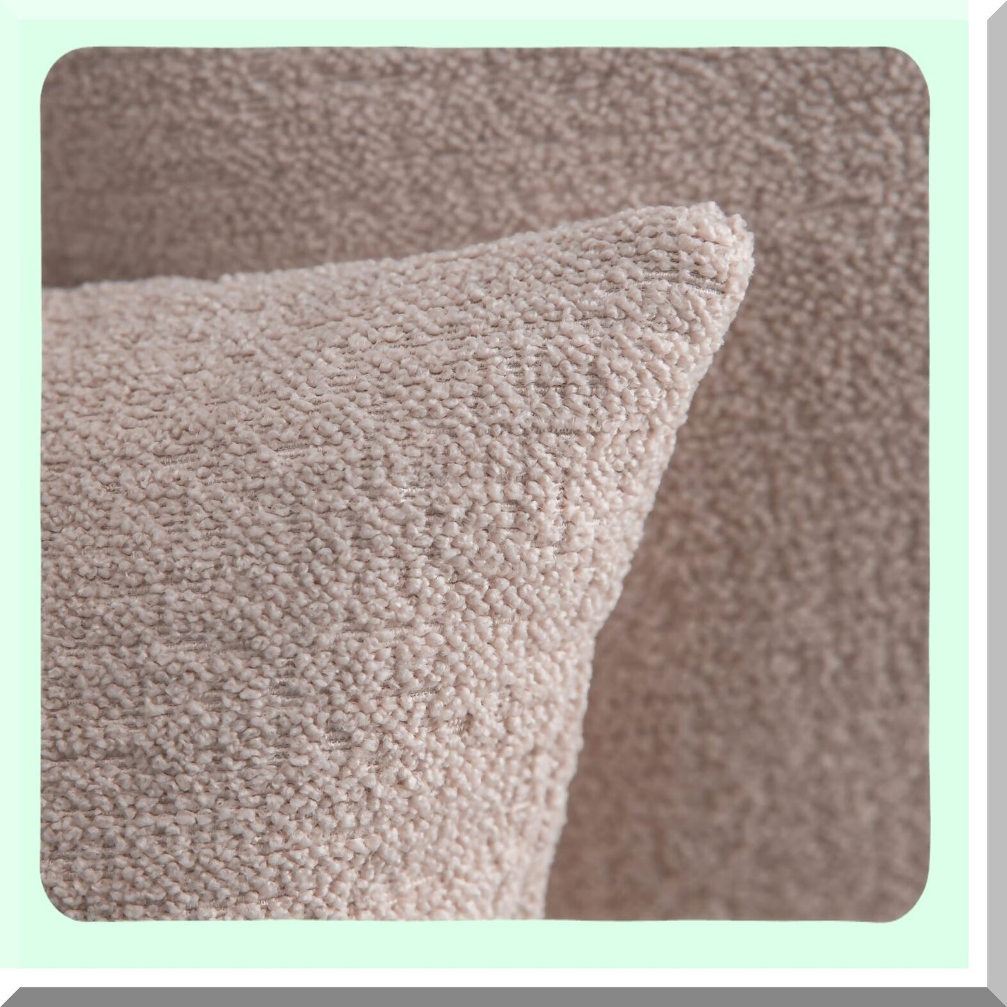Blush Plush Cozy Cushion Covers for Sofa and Bedroom 18x18, Set of 2