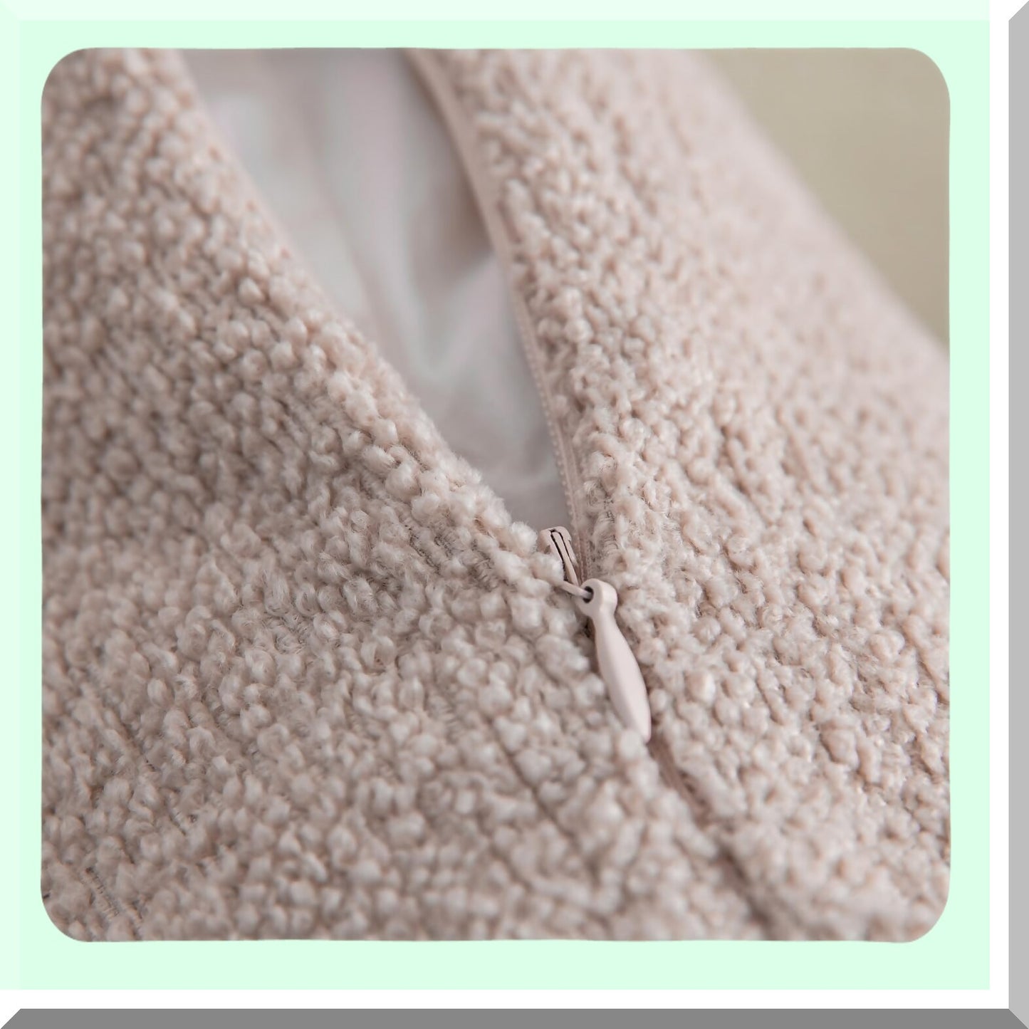 Blush Plush Cozy Cushion Covers for Sofa and Bedroom 18x18, Set of 2