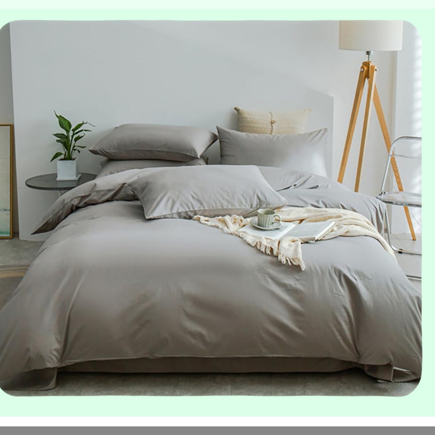 Silver Gray CaliComfort Set - Modern California Size Bedding with Chic Grey Design for Ultimate Comfort and Style