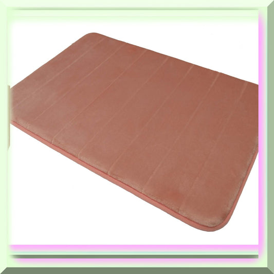Blush Rose Pink Memory Foam Bath Mat 17x24
