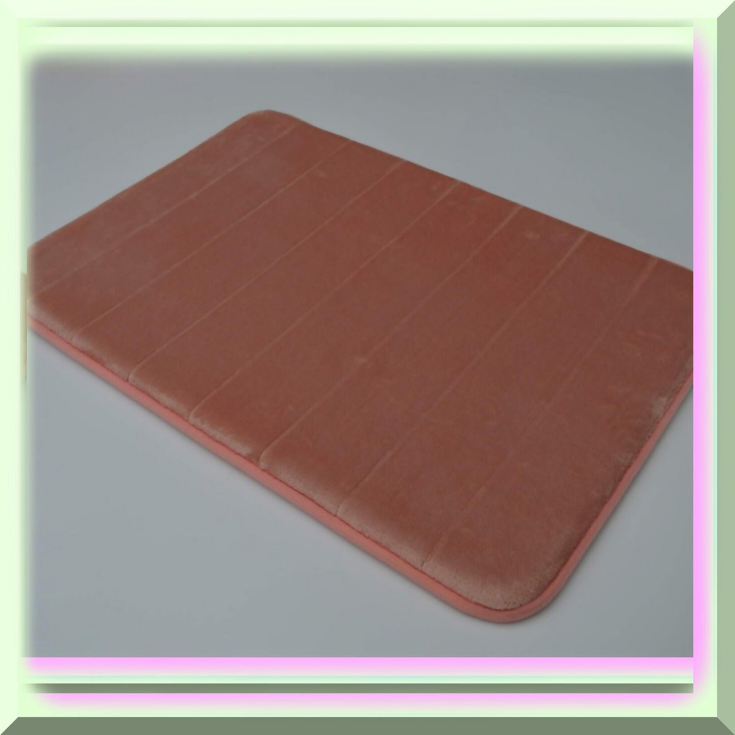 Blush Rose Pink Memory Foam Bath Mat 17x24