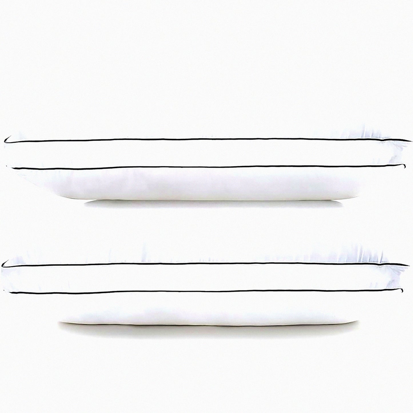 SleepWell Comfort Pillows - Set of 2 Gusseted Soft Bed Pillows for Back, Stomach, Side Sleepers. Down Alternative, Standard Size 20 x 26 Inches, White