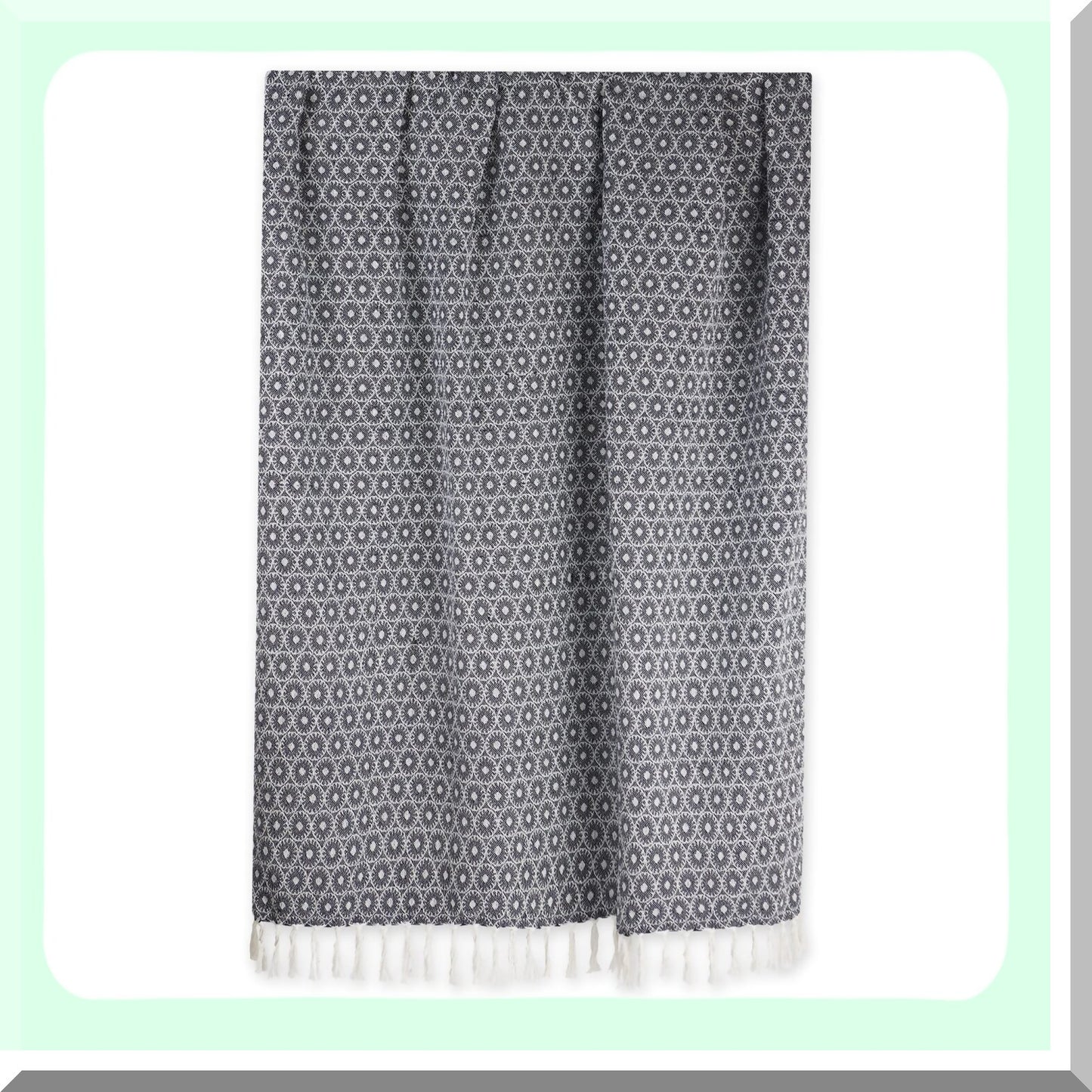 CozyNautical Farmhouse Throw Blanket - Perfect for Chair, Couch, Bed, Picnic, Camping, Beach, or Staying Cozy at Home, 50x60, Nautical Blue