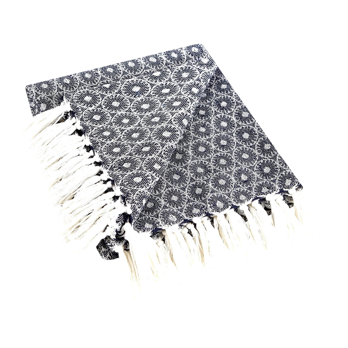 CozyNautical Farmhouse Throw Blanket - Perfect for Chair, Couch, Bed, Picnic, Camping, Beach, or Staying Cozy at Home, 50x60, Nautical Blue