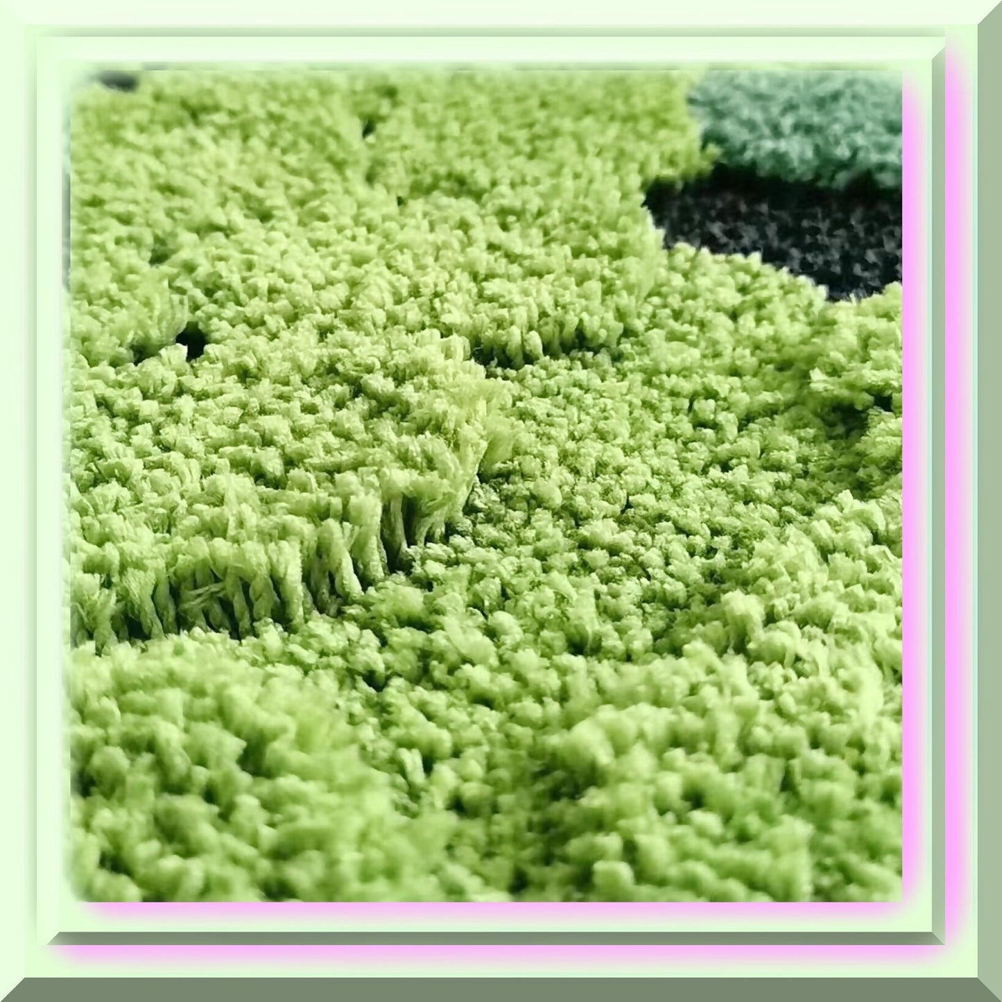 Green Moss Bath Rug 31x20 Inches
