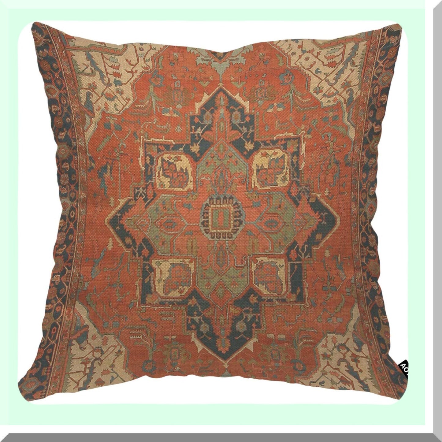 Ethnic Ride Vintage Tradition Pillow Cover - Tribal Pattern Flying Carpet Cushion Case for Home Decor. Perfect for Men, Women, Boys, Girls.