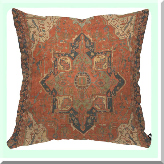 Ethnic Ride Vintage Tradition Pillow Cover - Tribal Pattern Flying Carpet Cushion Case for Home Decor. Perfect for Men, Women, Boys, Girls.