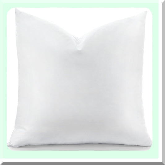 Fluffy Cotton Square Pillow Insert - Soft 20x20 Down Throw Pillow for Sofa Couch Bed - Decorative White Insert Pack - Fluffy Square Pillow
