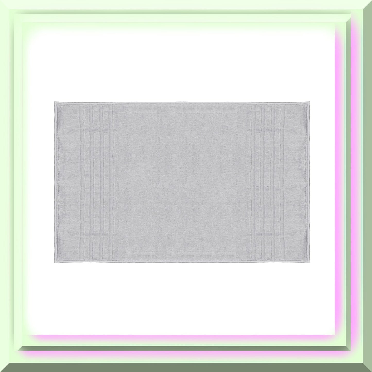 1000 GSM Light Grey Oversized Bath Mat 28x44