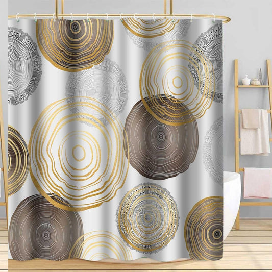 Abstract Geometric Shower Curtain 72x72 inch Polyester Set
