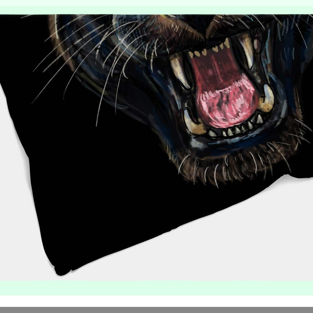 Panther Roar Cozy Throw - Soft Warm Decorative Blanket for Bed, Chair, Couch, Sofa 30"x40""