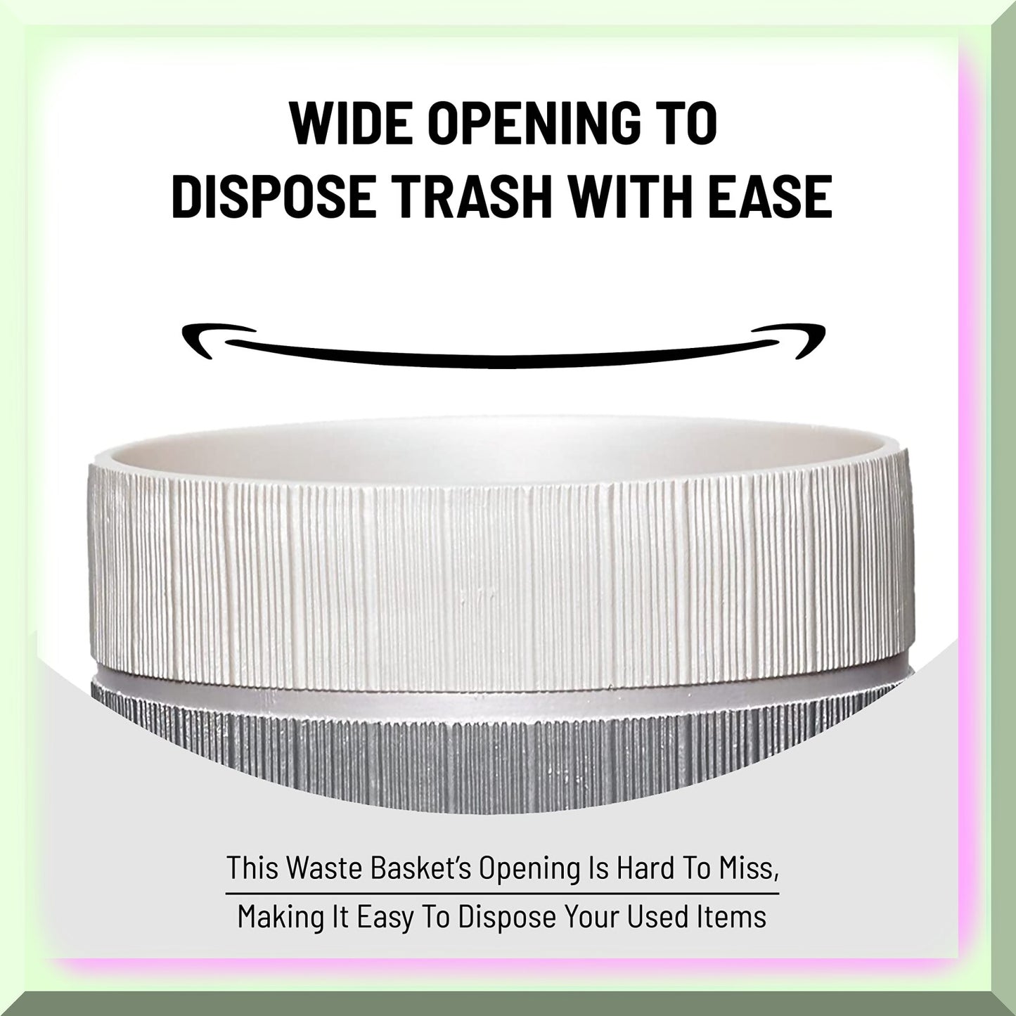 2pc Gray Modern Bath Accessories Set