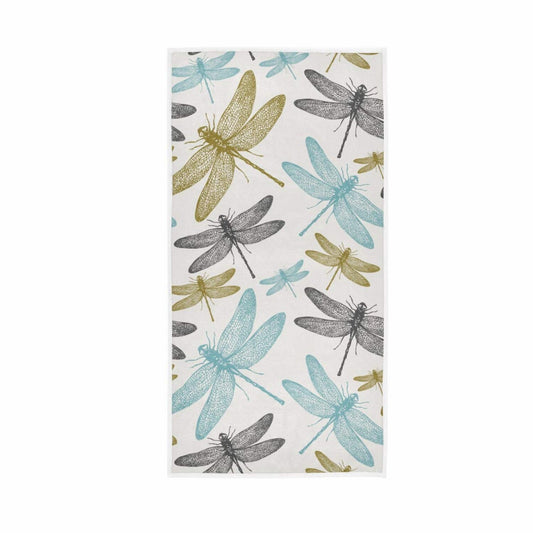 Fern Botanical Dragonfly Hand Towel 30"x15"