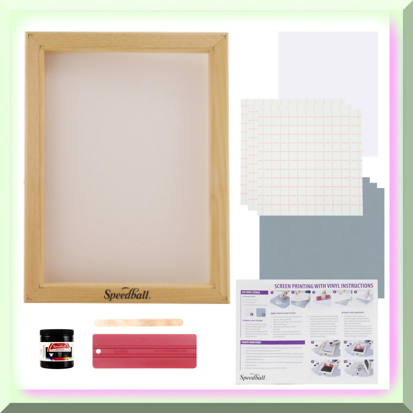 DIY Screen Printing Vinyl Kit for T-Shirts & Decor