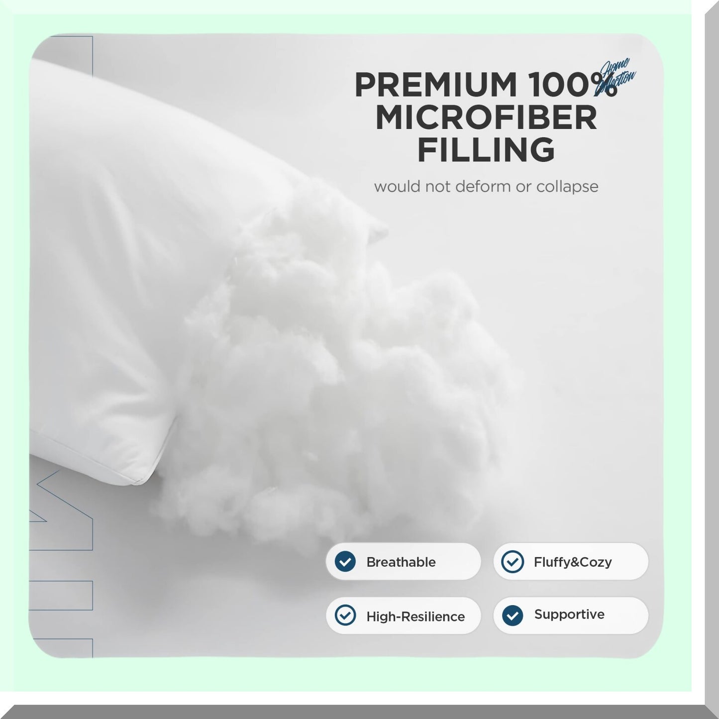 UltraSoft Square Pillow Inserts - 28"x28" 4 Pack - Decorative Cushion Sham Form - Bed Couch Sofa - White Polyester Filling - 4 Count