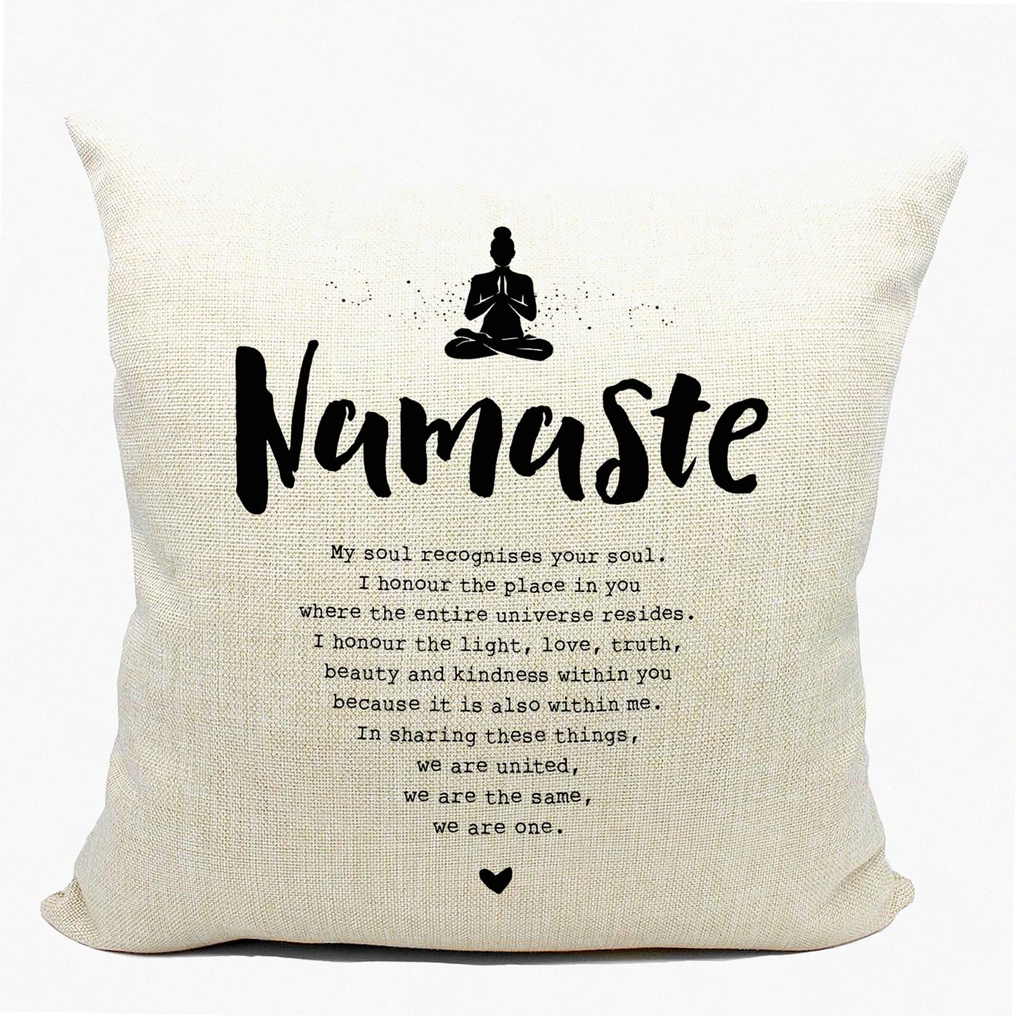 ZenVibe Meditation Cushion - 18x18 Yoga Pillow Cover Set for Zen Decor, Meditation Room Decor, and Reiki Energy Healing. Perfect Yoga Gifts for Women with Namaste Decor vibes.