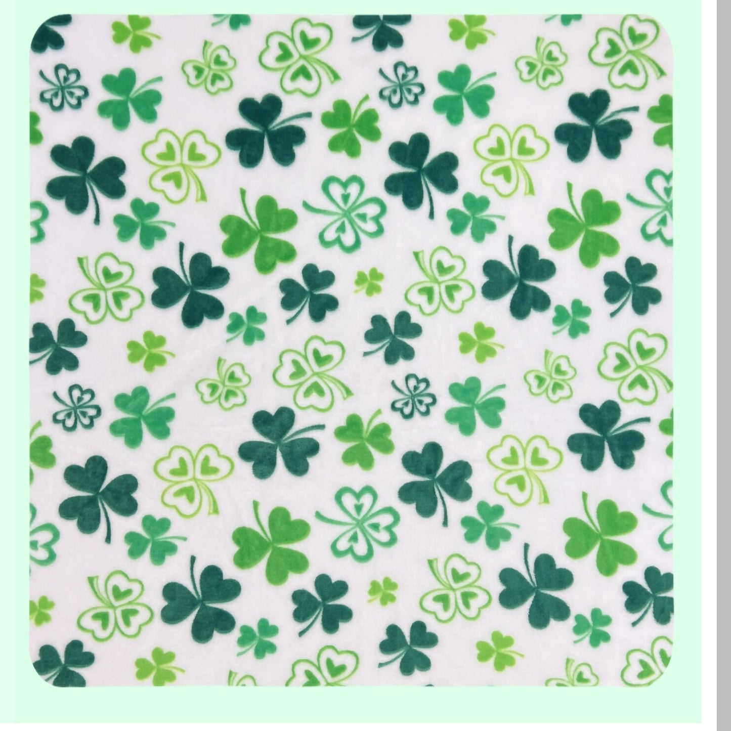 Emerald Isle Cozy Throw: Irish Clovers & Shamrocks Design