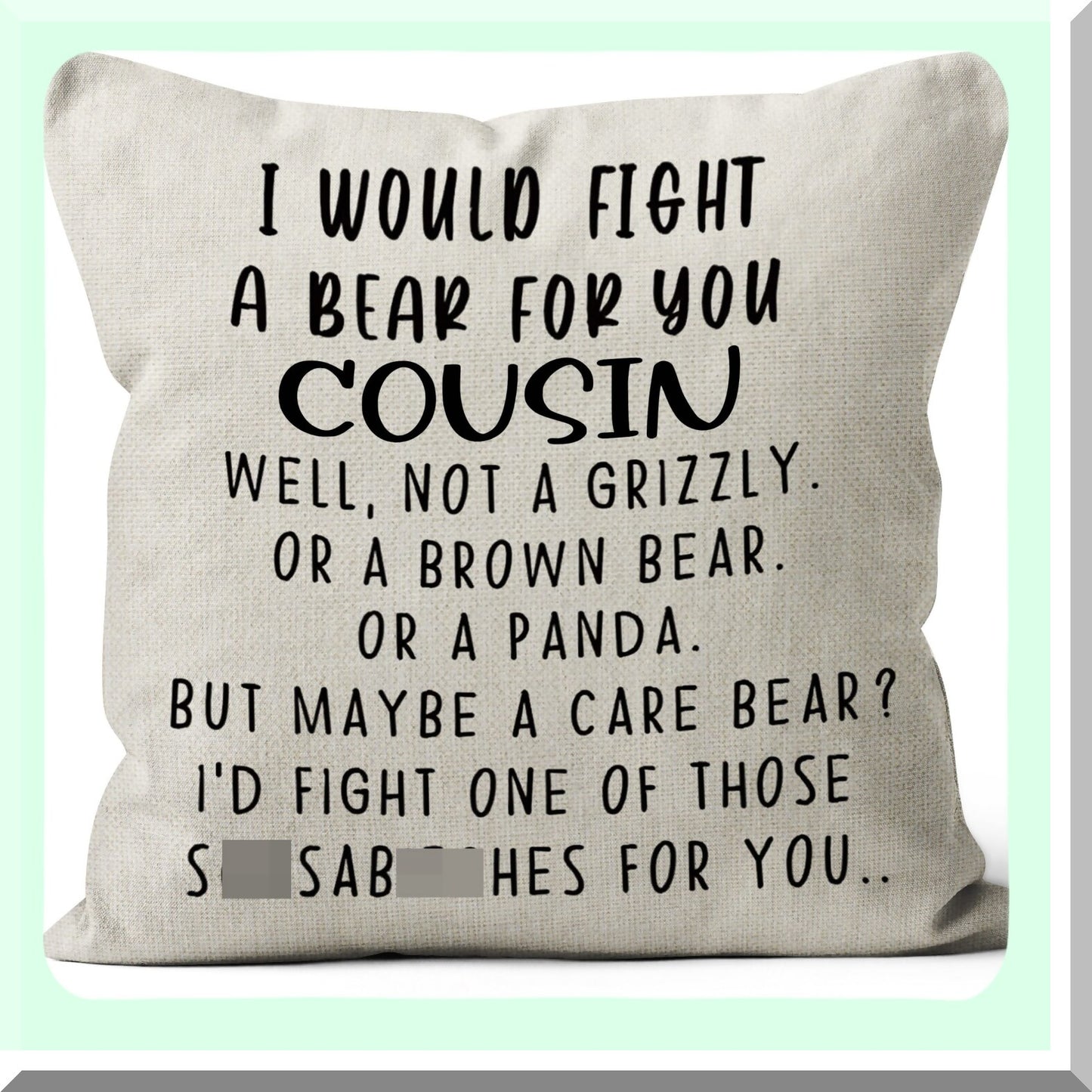Best Friends Forever Pillow Covers - Set of 2, 18x18 Cousin Gifts for Women, Cousins Make The Best Friends Decorative Pillowcases - Perfect Gift for Female Cousins