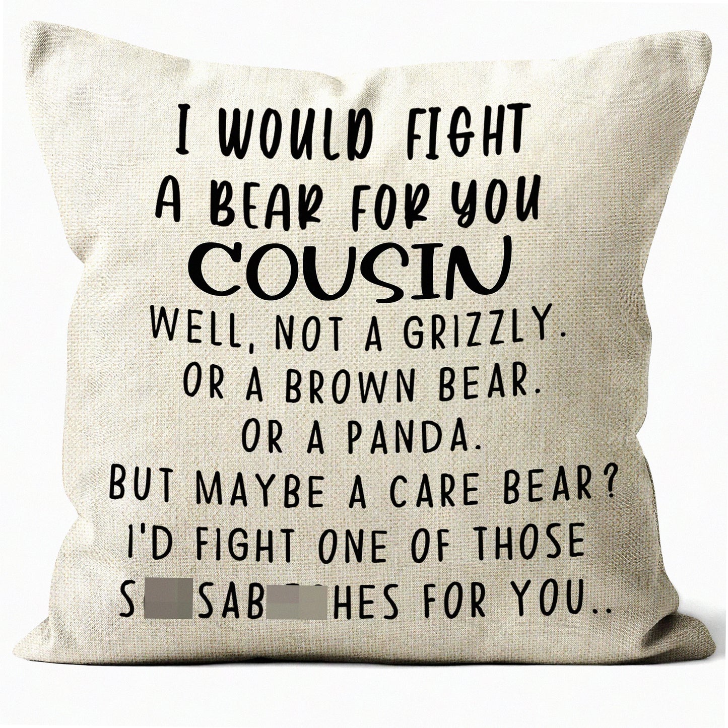 Best Friends Forever Pillow Covers - Set of 2, 18x18 Cousin Gifts for Women, Cousins Make The Best Friends Decorative Pillowcases - Perfect Gift for Female Cousins
