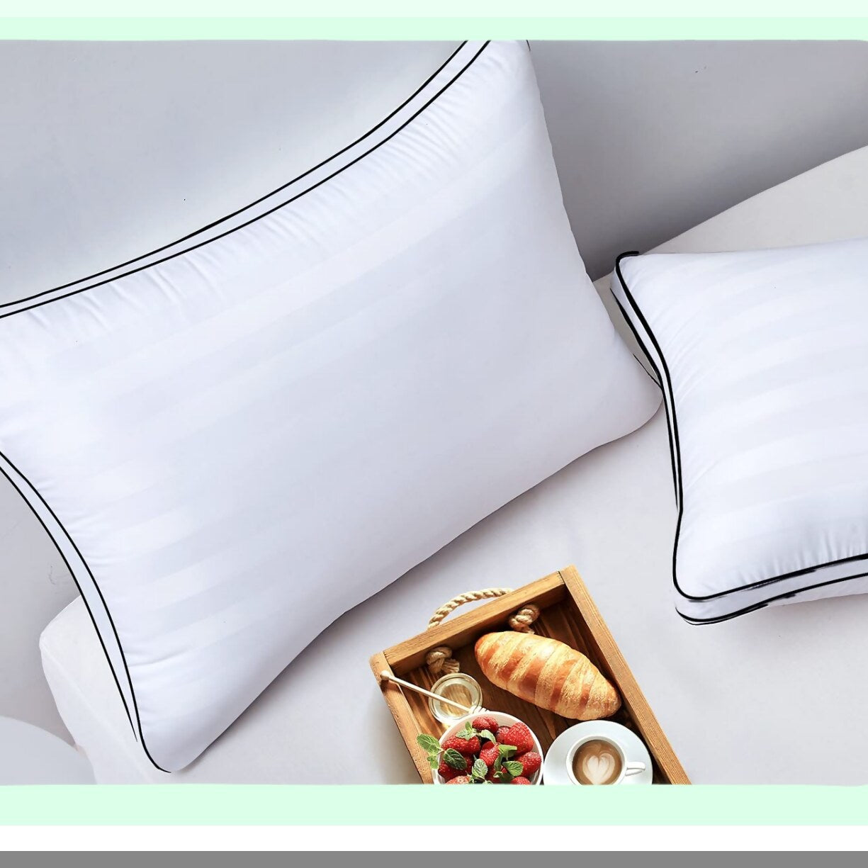 FluffRest Medium Firm Pillow Set - Adjustable Bed Pillows for Sleeping - Super Soft Down Alternative - Side & Back Sleeper Pillows