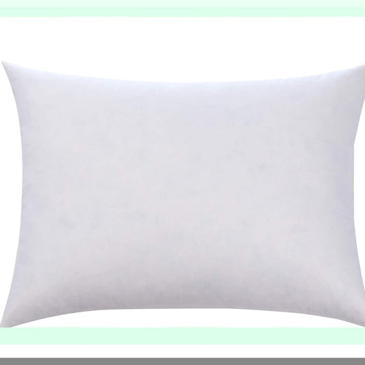 CottonLux Down Pillow - Decorative Firm Sleepers Pillow Cover - White 12x16 - 100% Cotton - Luxurious Comfort for Quality Sleep