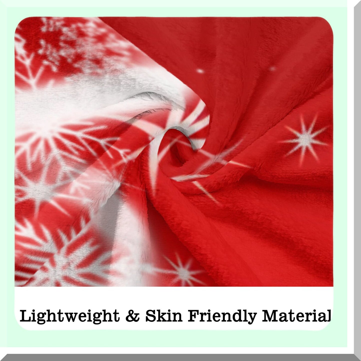 CozyWinter Red Flannel Throw Blanket with Deer Silhouette and Twinkle Lights - Perfect for Holiday Decor and Winter Warmth, 60 x 80 Inch