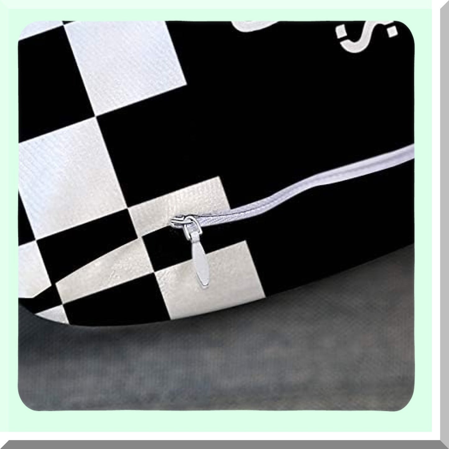 Checkered Formula Motorsport Pillowcase Set - Black & White Decorative Throw Pillow Cover for Home Decor, 18 x 18 inch Square Pattern