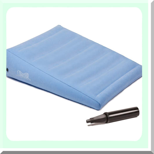 ElevateEase Inflatable Back Support Wedge - Extended Length Cushion for Relief & Comfort - Gradual Incline Bed Wedge (32 x 24 x 7)