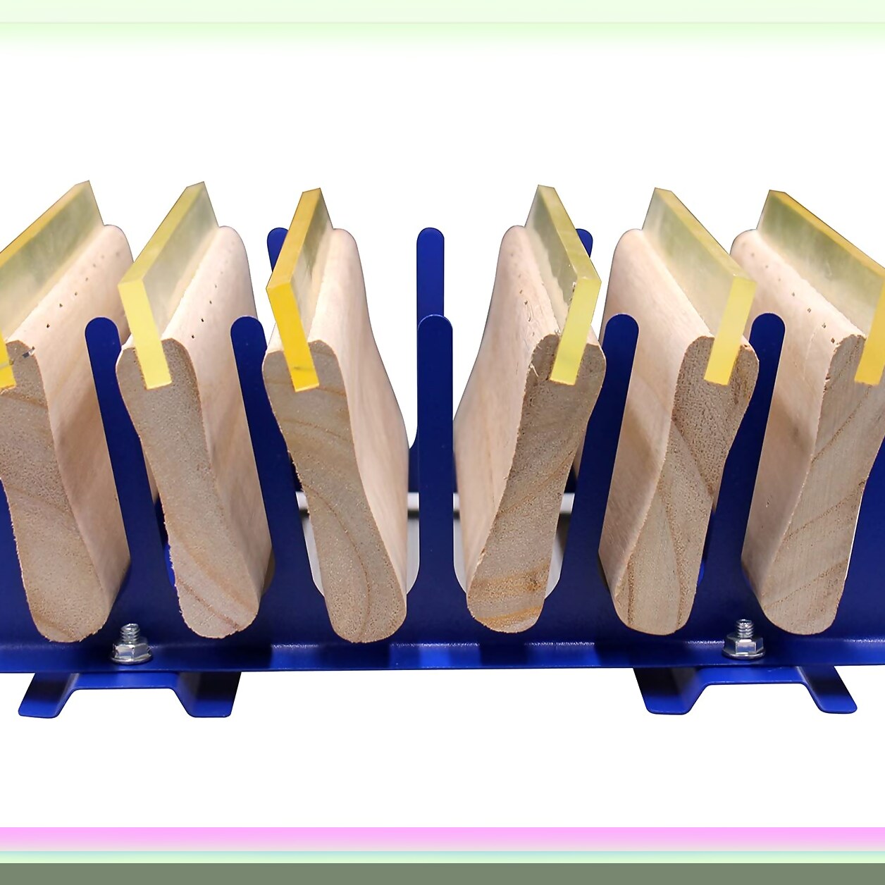 6-Layer Desktop Screen Rack for Squeegees and Scrapers