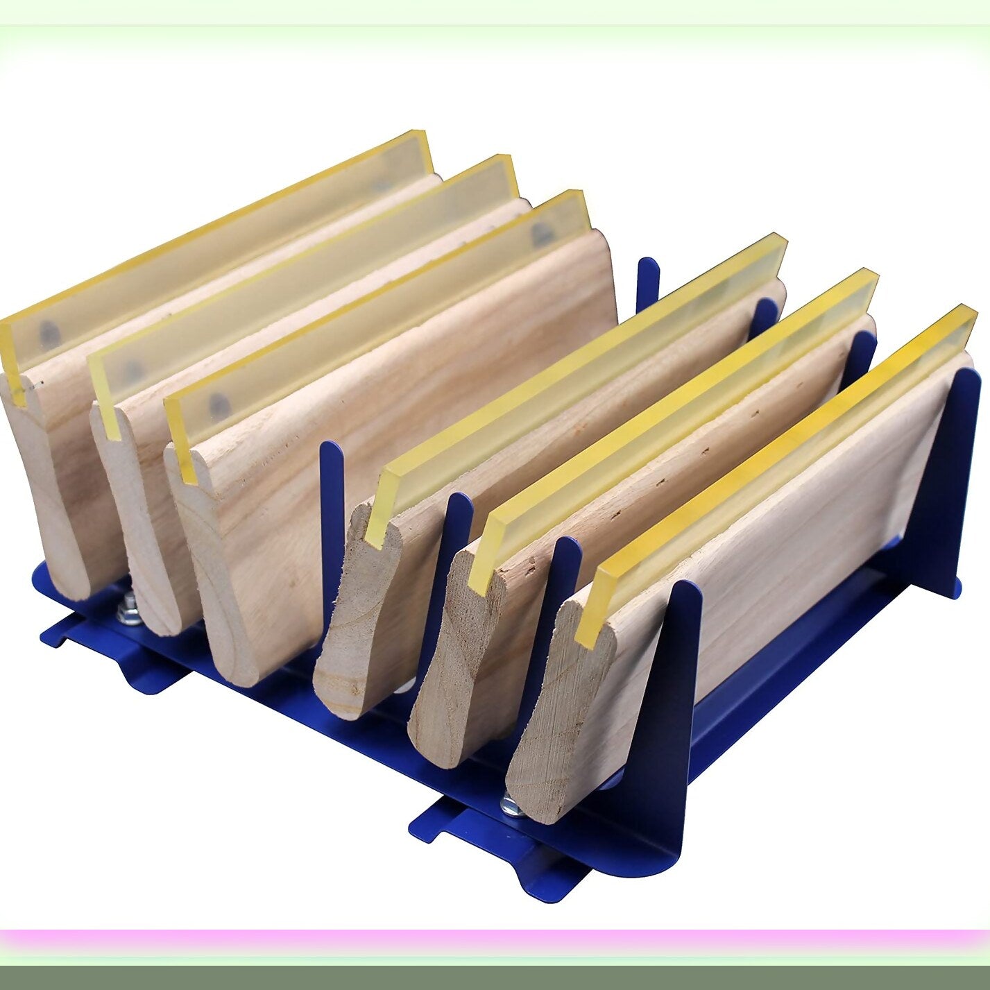 6-Layer Desktop Screen Rack for Squeegees and Scrapers