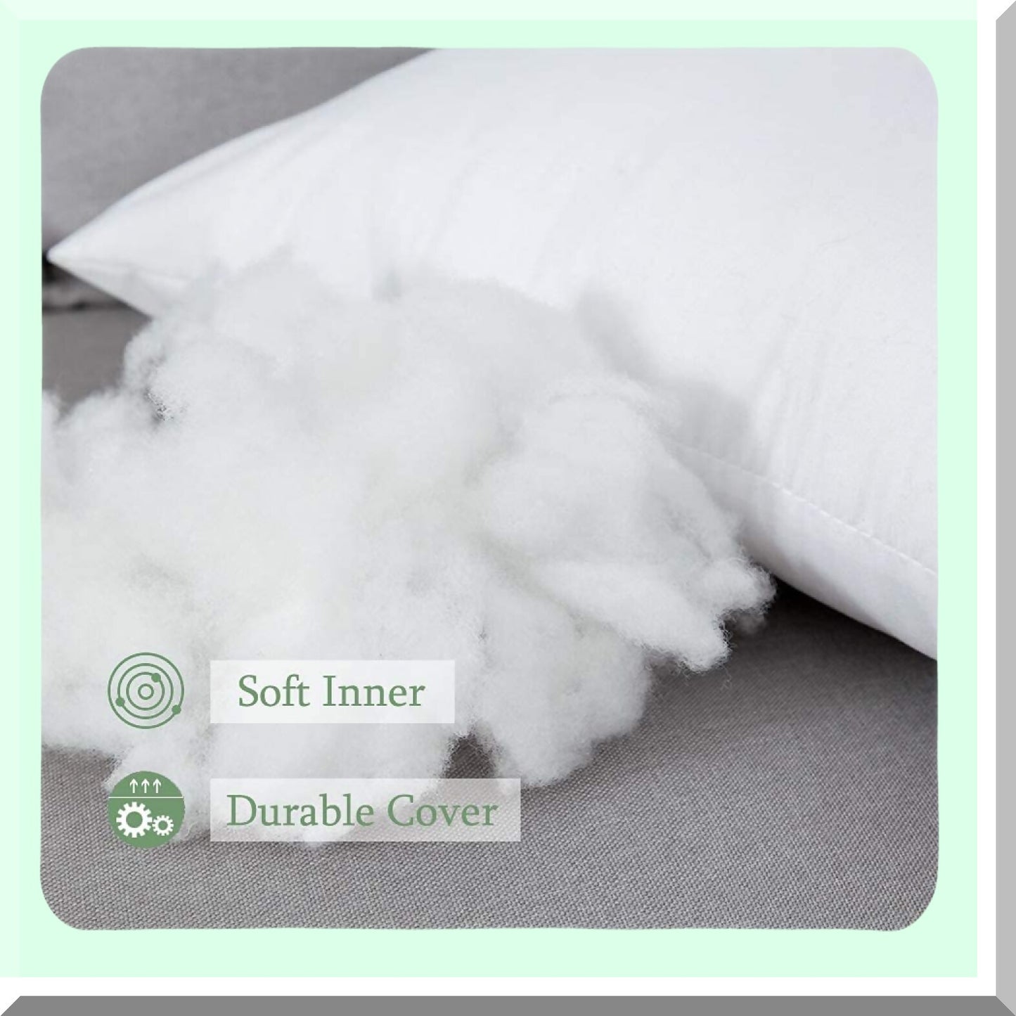 Premium Square Pillow Insert - Plush Sham Stuffer for Decorative Cushions on Bed, Couch, Sofa - 28x28 Inch Comfort and Style