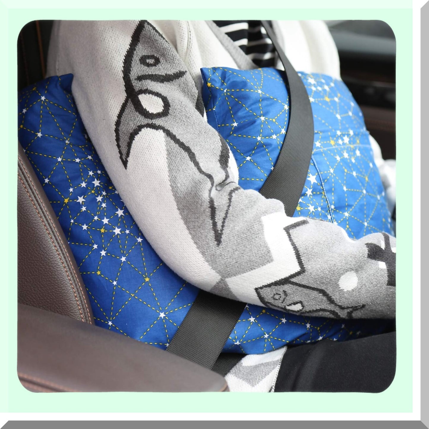 HealEase Mastectomy Recovery Pillow - Lumpectomy Chest Support & Protector - Post-Surgery Patient Care - Cobalt Blue Breast Surgery Healing Aid