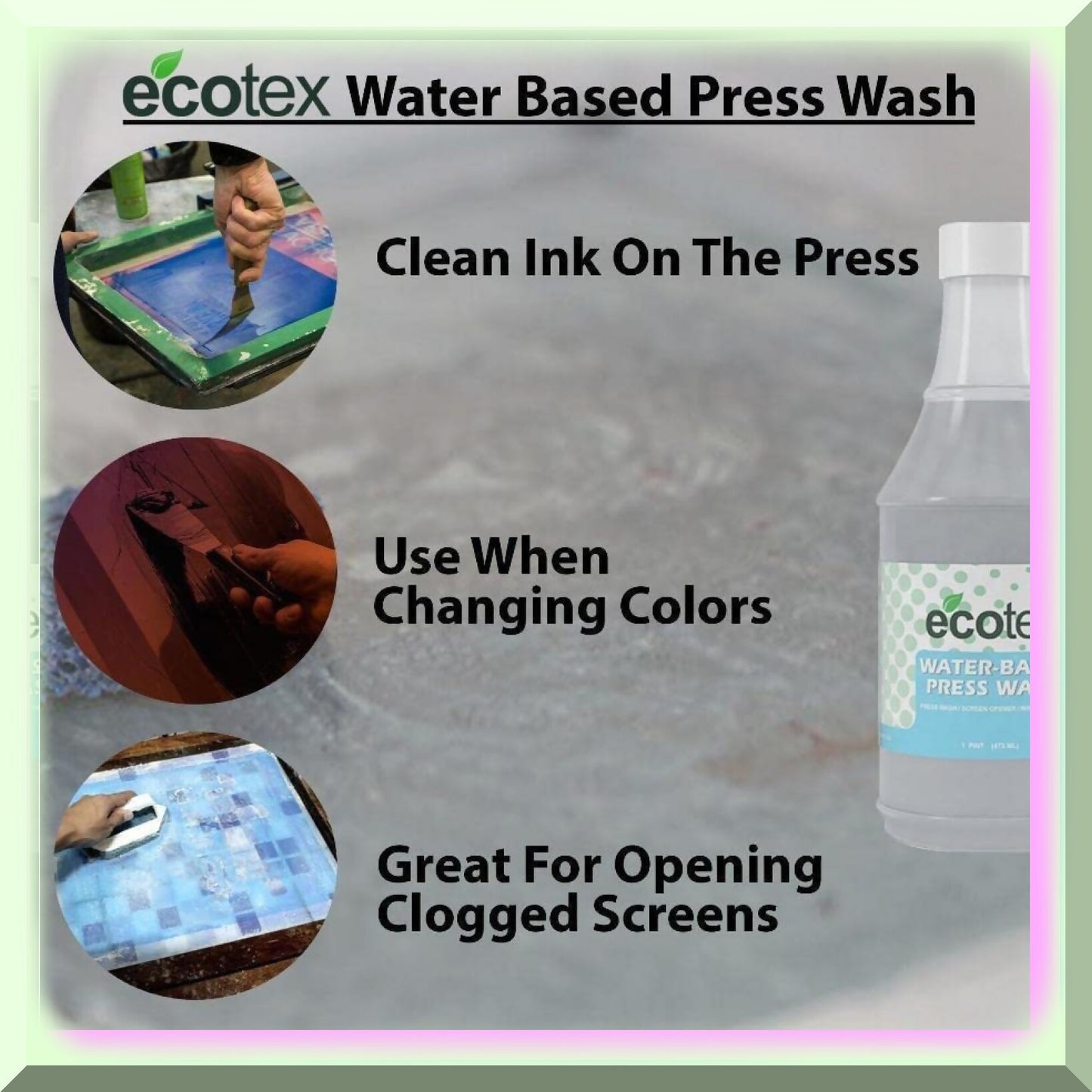 EcoClean Press Wash 128 oz. Water-Based Screen Cleaner