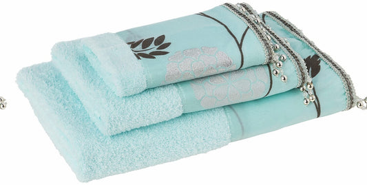 705966 Towels 3-Piece Set Aqua