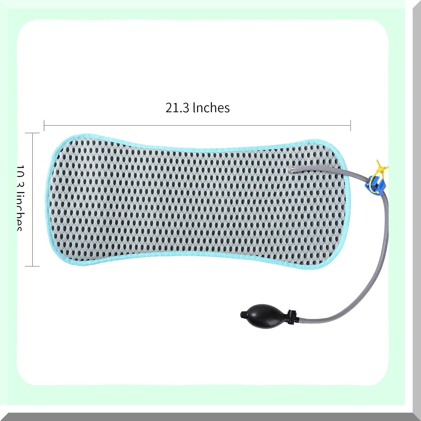 SleepEase Inflatable Lumbar Support Pillow - Comfortable Back Pillow for Sleeping - Portable Lower Back Pain Relief - Bed Rest Pillow for Better Sleep