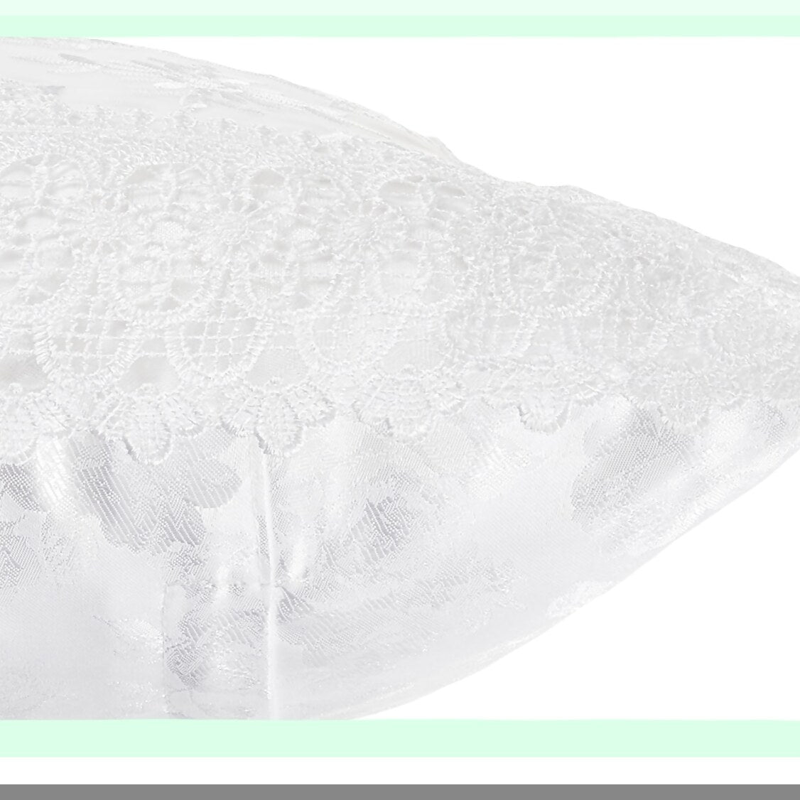 Luxe Lace Cutwork Throw Pillow - Braided Decorative Design, 18x18 White - Elegant Home Decor Accent for Living Room, Bedroom, Couch