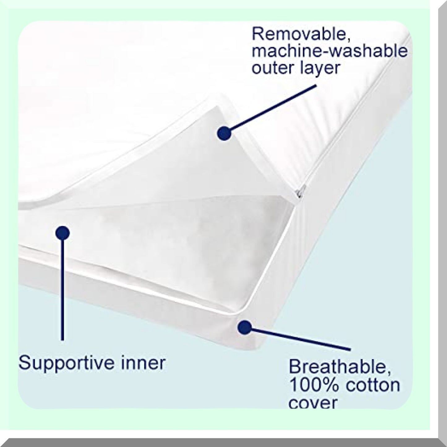 AdjustaLoft Memory Foam Pillows - Set of 2 | Fluffy Down Alternative Fill | Removable Cotton Cover | Firm Support for Side & Back Sleepers | Hybrid Shredded Foam | Size: Standard